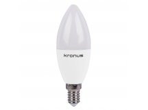 Лампа светодиодная KRONUS C37 свеча 12 Вт 220V 6000K E14 холодный свет (10/100)