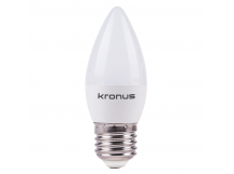 Лампа светодиодная KRONUS C37 свеча 9,5 Вт 220V 4000K E27 нейтральный свет (10/100)