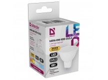 Лампа светодиодная DEFENDER MR16 8Вт GU5.3 3000К софит теплый белый (10/100)