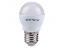 Лампа светодиодная KRONUS G45 шар 12 Вт 220V 3000K E27 тёплый свет (10/100)