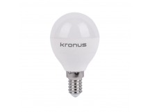 Лампа светодиодная KRONUS G45 шар 7 Вт 220V 3000K E14 тёплый свет (10/100)