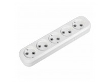 Колодка розеточная SMARTBUY 5 гнезд 10А/2,2кВт без заземления (1/100)