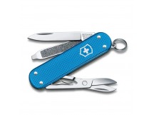 Нож перочинный Victorinox Alox Classic, 58 мм.. 5 функций, голубой (подар. коробка)