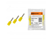 Наконечник-гильза Е1008 1мм2 с изолированным фланцем (100шт) TDM (1/50/1200)