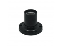 Патрон ECOLA накладной прямой E27 Черный (20/300)