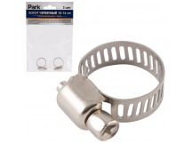 Хомут червячный 2шт 10-16 мм,нержавеющая сталь (1/50/1200)
