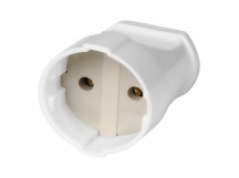 Штепсельное гнездо SMARTBUY без заземления белое 10А 250В (SBE-10-S02-w) (1/40)