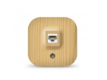 Розетка компьютерная одноместная серия "IONICH", о/у, 1А, RJ45, "сосна" (еврослот) (1/10/200)