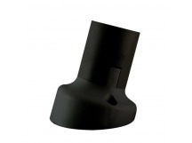 Патрон TDM Е27 настенный, термостойкий пластик, наклонный, черный, Б/Н (10/10/200)