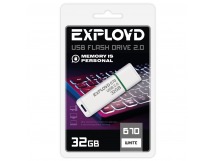USB  32GB  Exployd  670  белый