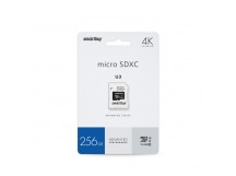 MicroSDXC  256GB  Smart Buy Class 10 Advanced U3 V30 A1 UHS-I (90/55 Mb/s) + SD адаптер