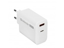 Блок питания сетевой 1 USB, 1 Type-C DEFENDER UPA-165 65W, белый (1/50)