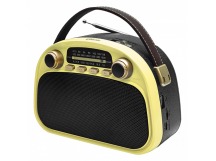 Радиоприемник трёхдиапазонный RITMIX RPR-040 LEMON, Bluetooth v.5.3, USB флэш/microSD, MP3, вход USB Type-C, ручка для переноски, лимонный(1/18)