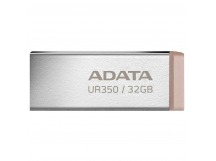 USB 3.2  32GB  A-Data  UR350  серебро/коричневый металл