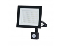 Прожектор светодиодный KRONUS 50 Вт 6500K IP44 220V с датчиком движения холодный свет черный корпус (1/30)