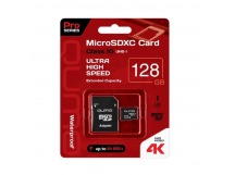 Карта флэш-памяти MicroSD 128 Гб Qumo MicroSDXC Class 10 UHS-I U3 adp (241552)