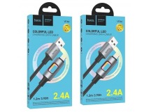Кабель USB - Apple Lightning HOCO U144 (черный) 1м