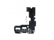 Шлейф для iPhone 7 + разъем зарядки (черный)