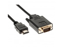 Кабель-переходник HDMI (M)--> VGA(M/M) 1,8м VCOM <CG596-1.8M> (1/80)