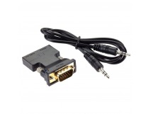Переходник HDMI(F)--> VGA(M)+audio,1080*60Hz, VCOM <CA336A> (1/150)