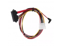 Переходник molex+SATA/SATA, 15pin+7pin, (длина инт - 45см, питание - 15см) VCOM <VHC7702> (1/250)