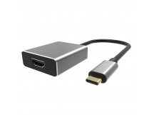 Переходник USB 3.1 Type-C(M)--> HDMI A(f) 4K@60Hz, Aluminum Shell, VCOM<CU423T>(1/72)