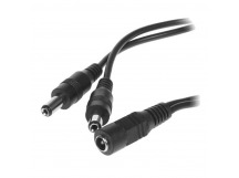 Разветвитель питания для камер видеонаблюдения на 2 разъема 2,1х5,5 мм REXANT (10/400)