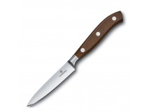 Кухонный нож Victorinox Grand Maitre, кованый, столовый, прямая заточка, лезвие 100 мм., дерево (подар. коробка)