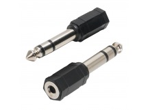 Переходник 6.35мм M (штекер)--> 3.5мм F (гнездо) VCOM <CA546> (1/500)