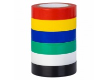 Изолента SMARTBUY набор из 6 цветов, 0.15х15мм, 10 метров (1/50)