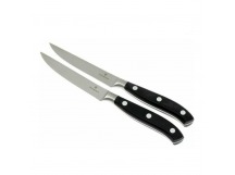 Набор кухонных ножей Victorinox Forged Steak, компл.: 2 шт., чёрный (подар. коробка)