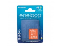 Аккумулятор PANASONIC   eneloop BK-4MCDEC4BE 800mAh AAA  R03 +футляр BL4 (4/40)