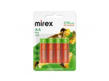 Аккумулятор Ni-MH Mirex HR6 / AA 2700mAh 1,2V 4 шт (4/40/200), ecopack