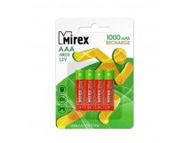 Аккумулятор Ni-MH Mirex HR03 / AAA 1000mAh 1,2V 4 шт (4/40/200), ecopack