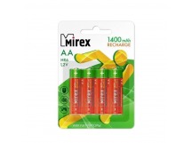 Аккумулятор Ni-MH Mirex HR6 / AA 1400mAh 1,2V 4 шт (4/40/200), ecopack