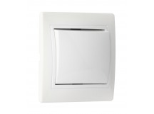 Выключатель SMARTBUY скрытая установка, 1-клавишный 10А белый "Венера" (SBE-01w-10-SW1-0) (1/10)