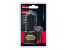 Замок навесной SMARTBUY корпус 32*30 мм, удлиненная дужка d5 мм, 3 кл. (1/240)