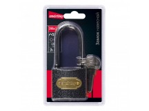 Замок навесной SMARTBUY корпус 38*33 мм, удлиненная дужка d5.5 мм, 3 кл. (1/240)