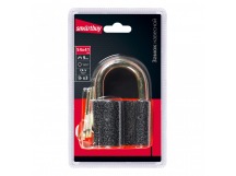 Замок навесной SMARTBUY корпус 54*41 мм, дужка d9 мм, 3 кл. (1/96)