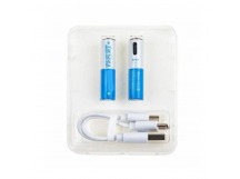 Аккумуляторные батарейки "AAA" VariCore Li-ion 1.5V 600 mAh (2 шт, перезаряжаемые, зарядка через Type-C)