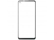 Стекло для переклейки на Samsung A217F Galaxy A21s + OCA (черный)