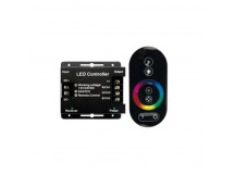 Ecola LED strip RGB RF controller 18A 216W 12V (432W 24V) с кольцевым сенсорным черным радиопультом (1/20)