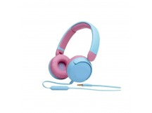 Детские накладные наушники JBL JR 310 1м проводные оголовье (JBLJR310BLU), голубой/розовый