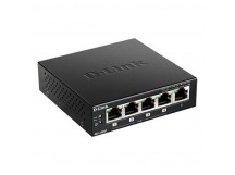 Коммутатор D-LINK DES-1005P/B1A 5x100Mb 4PoE 60W неуправляемый (1/10)