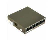 Коммутатор TENDA TEF1106P-4-63W, неуправляемый 6 портовый PoE, 4*10/100 Mbps Base-TX (Data/Power) 2*10/100 Mbps Base-TX(Data) (1/30)