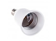 Переходник TDM E14-E27, белый (200)