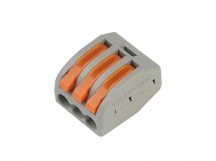 Строительно монтажные клеммы SmartBuy с рычагами, 3 отверстия, 0,5-4 мм2 (SBE-cwcc-3) (50/2000)