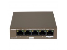 Коммутатор TENDA G1105PD, неуправляемый гигабитный (PSE и PD),PoE IN 10/100/1000 Мбит/с, PoE OUT10/100/1000 Мбит/с (1/40)