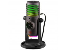 Микрофон стрим игровой REDRAGON Stellaris GM306 USB, RGB, омнидир., черный (1/20)