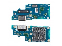 Шлейф для Realme 13+ 5G (RMX5000/RMX5002) плата системный разъем/разъем SIM/микрофон - Премиум